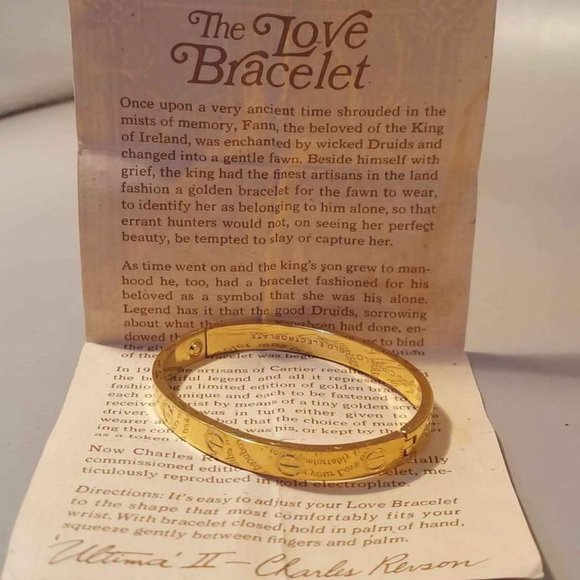 "Rare" Vintage Cartier 18k 1970 The LOVE Bracelet by Charles Revson - Picture 1 of 10